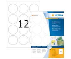 Eemaldatavad etiketid Herma - ringid, Ø 60mm, 100 lehte